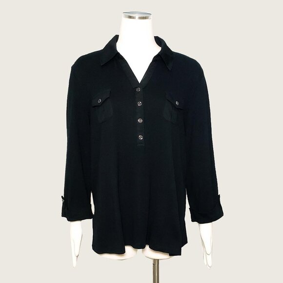 Karen Scott Tops - Karen Scott Four Button Top​